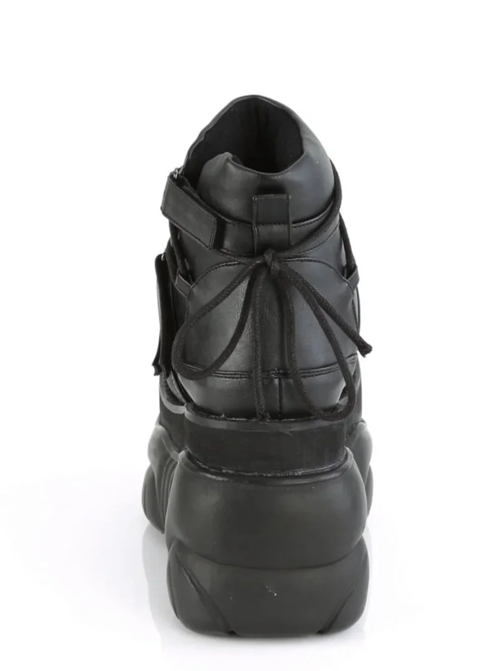 Demonia Boxer-13 Black Vegan Leather 4” Platform Boots Size 10 NIB
